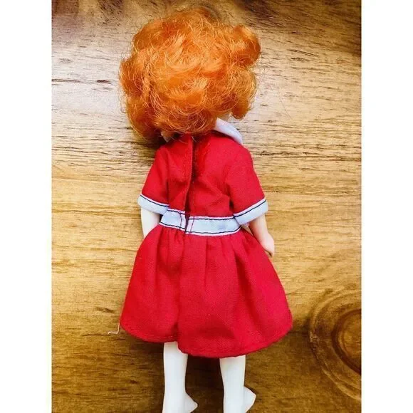 Vintage 1982 Knickerbocker Anne Character‎ Girl Doll in Outfit 5.75" See Photos - Picture 8 of 8